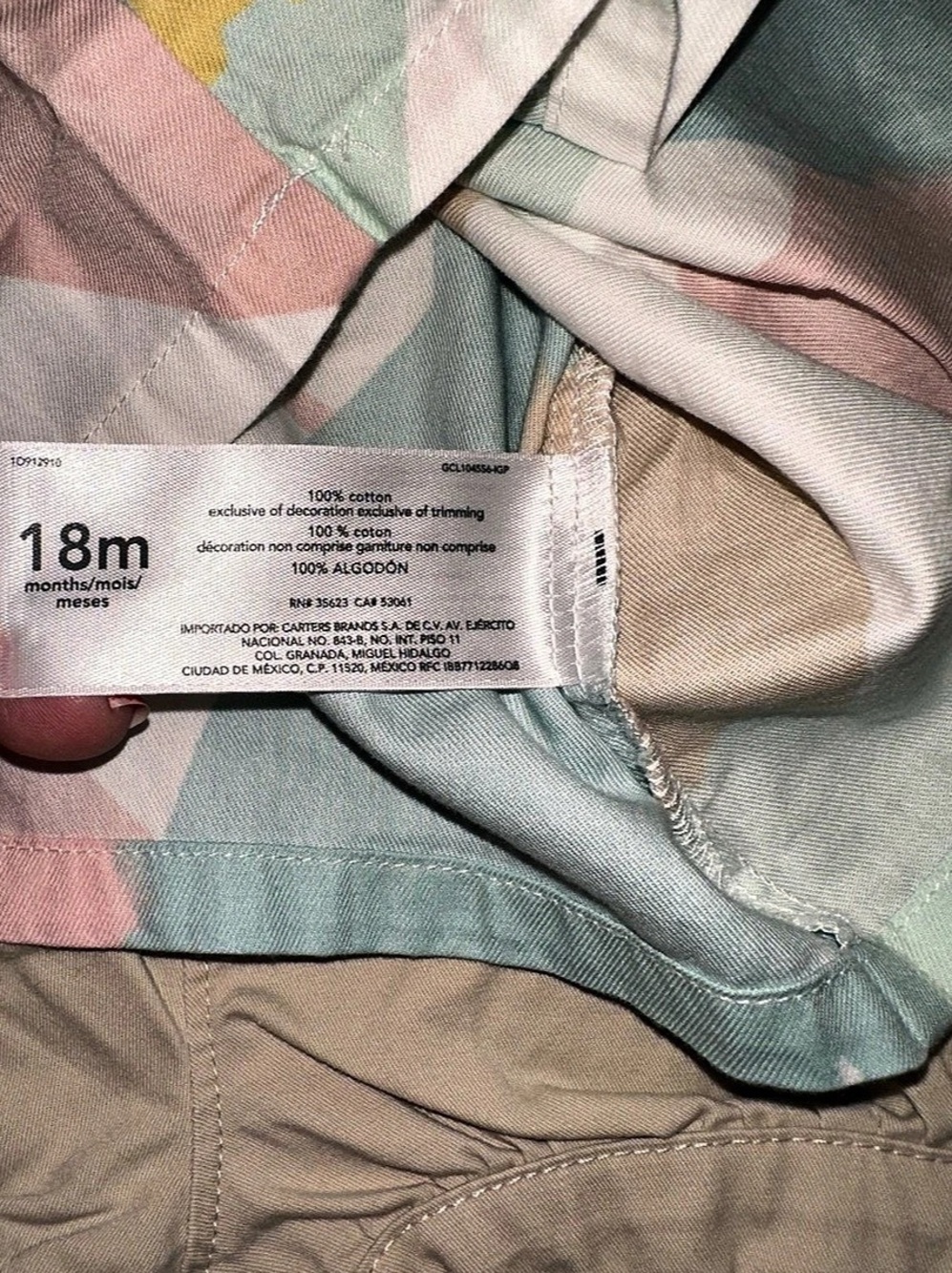 Carter's Baby 18M Abstract Print Matching Set - Picture 3 of 5